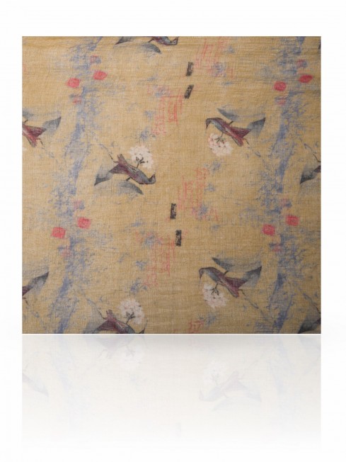 Палантин Женский W-VINTAGE.BIRD/YELLOW